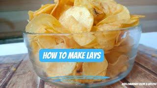 Homemade crispy potato chips for kids/how to make crispy potato chips at home by ASFA Chaudhary