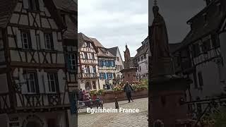 Eguisheim is one of the most beautiful village in France located in the Alsace région.