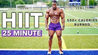 FULL BODY 25 MINUTE HIIT WORKOUT (BURN UP TO 500 CALORIES AT HOME OR IN GYM)