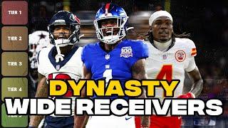 Top 50 Dynasty Wide Receiver Rankings (BIG CHANGES)