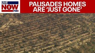 PALISADES HOMES GONE: California fires wipe out 1,000 homes as new SkyFOX video show losses