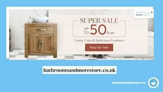 Bathrooms and More Store - Oak Vanity Units