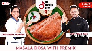 Masala Dosa from Premix| Viraj Naik | Instant Dosa Recipe| परफेक्ट मसाला दोसा बनानेका तरीका