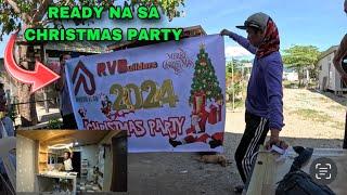 READY NA SA CHRISTMAS PARTY(MAY ILAW NA ANG extension Project sa farm)