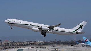 Air X Charter Airbus A340-300 [9H-BIG] Departing LAX!