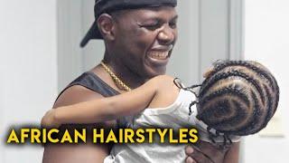 Kids Natural hairstyles - amazing Cornrows for baby boy  - african braids