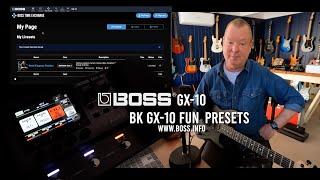 BOSS GX-10: A Few Of My Presets - FREE on Tone Exchange!