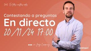  EN DIRECTO ¡Resuelve dudas laborales y de Seguridad Social con Jorge! 20/11/24 a las 17:00