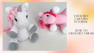 How to make an UNICORN/FREE amigurumi head!