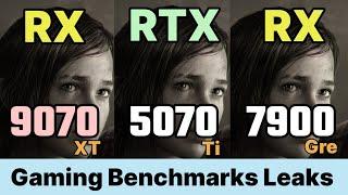 rx 9070 XT vs RTX 5070ti vs Rx 7900gre vs RTX 4070 TI  GAMİNG LEAKs Link  in description below 