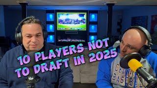 10 Players not to draft in 2025.  #fantasyfootballadvice #fantasyfootballpodcast #fantasyfootball