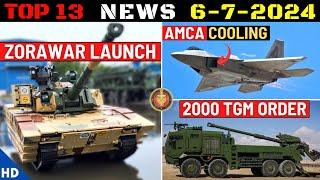 Indian Defence Updates : Zorawar Launch,AMCA Stealthy Cooling,HSTDV Test,2000 TGM,Astra MK3 Test