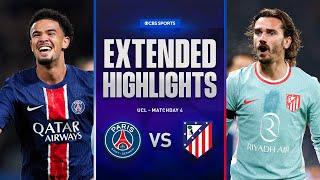 PSG vs. Atlético Madrid: Extended Highlights | UCL League Phase MD 4 | CBS Sports Golazo