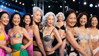 [AI]Japanese mature beauty aunt fashion underwear catwalk