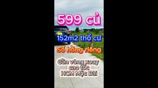 Đất nền Tây Ninh giá rẻ. 157m2 thổ cư, đường bê tông cách nhựa 50m. gần KCN. 599tr