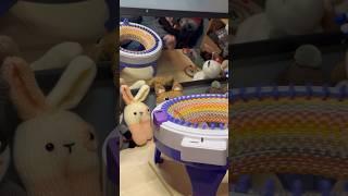 Circular Knitting Machine Retro Hat!  #knittingmachine #hat #iceyarns #sentroknittingmachine