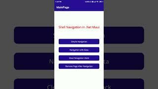 Shell Navigation in .Net Maui #maui #xamarin #xamarinforms #programming #shorts