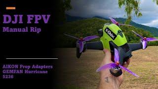 DJI FPV Gemfan Hurricane 5236 Props -4K Smooth Rip