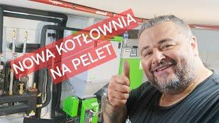 NOWA KOTŁOWNIA NA PELET, SAS BIO COMPACT PLUS 12 kW,SPRZĘGŁO HYDRAULICZNE TERMOJET