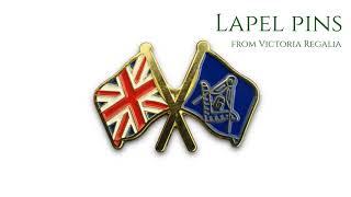 United Kingdom Masons Square and Compasses Lapel Pin