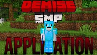 My Demise SMP Application (The Most Brutal SMP) #demisesmpapp