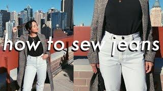 how to sew a pair of jeans