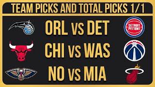 NBA Picks Today 1/1/2025 NBA Picks and Predictions NBA Bets Today