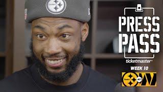 TJ Watt, Mike Williams, Pat Freiermuth on 28-27 Win at Commanders | Press Pass | Pittsburgh Steelers