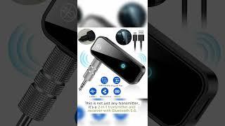 Bluetooth 5.0 2in1 Transmitter Receiver Car Wireless Audio Adapter USB 3.5mm Aux #automobile #racing