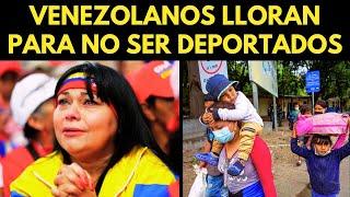 ¡TERMINÓ EL SUEÑO AMERICANO! VENEZOLANOS LLORAN PARA NO SER DEPORTADOS