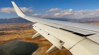 Windy Approach & Landing! Colorado Springs | American 737-800