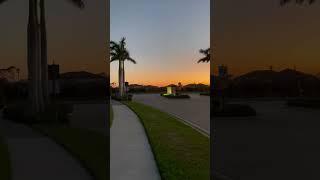 Gran Paradiso Gated Community in Venice Florida Sunset.