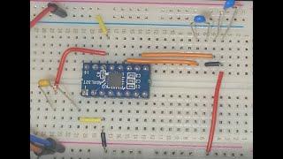 accelerometer (ADXL327) on breadboard & waveform (Electronics 1 LAB | Sensor App.)