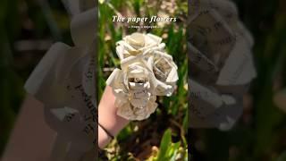 Make paper flowers with me#papercraft #art #fypシ゚viral #paper #paperflower #book #fypシ