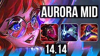 AURORA vs HWEI (MID) | 71k DMG, 15/2/11, 66% winrate, Godlike | BR Grandmaster | 14.14