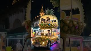 Rolling up in a pineapple car  at a Thai night market? ICONIC is an understatement