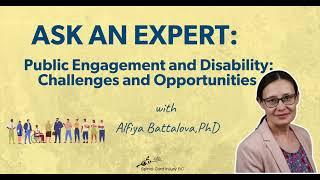 Spinal Cord Injury Ask an Expert: Public Engagement and Disability-Challenges and Opportunities