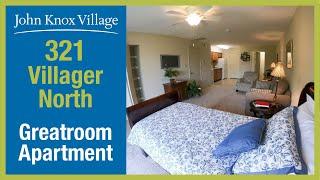 321 Villager North – Greatroom Apartment at John Knox Village Retirement Community