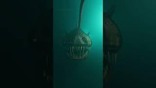Deep sea anglerfish  #shorts #cg #cgi #scary #horror #ocean #nature #anglerfish