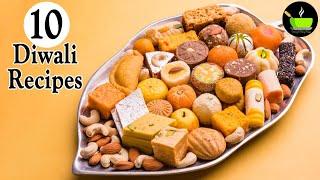 10 Diwali Sweets Recipe | Diwali Special Recipes | Quick & Easy Sweets Recipe | Easy Diwali Sweets