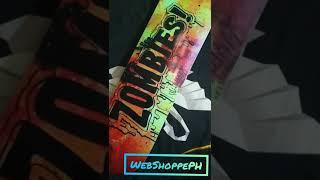 Maple Wood Skateboard Deck with Customized Graphics - Zombies Design