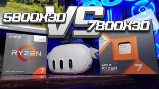 Which CPU is Better for PC VR? | Ryzen 7 5800X3D VS Ryzen 7 7800X3D