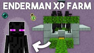 Enderman XP Farm in Minecraft Bedrock 1.21!