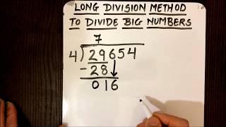 HOW TO DIVIDE BIG NUMBERS ( LONG  DIVISION  ) || Easiest and Fastest way!!!!