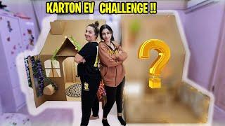 KOCAMAN KARTON EV CHALLENGE ! HANGİMİZİN KARTON EVİ DAHA GÜZEL ! EYLÜL LAL