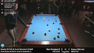Rae Norgaard vs Kassy Werner - Women's 8-Ball - Route 34 Pub and Grub