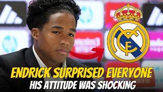 ENDRICK'S ATTITUDE SURPRISED EVERYONE AT REAL MADRID! REAL MADRID NEWS TODAY