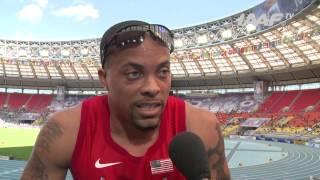 Moscow 2013 - Wallace SPEARMON USA - 200m Hurdles Men - Heat 5