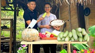 Cook crabs to make noodles, harvest star fruit beans and sell them at the market