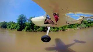 360 view River Run in the STOL PLANE! Avid Flyer not Kitfox